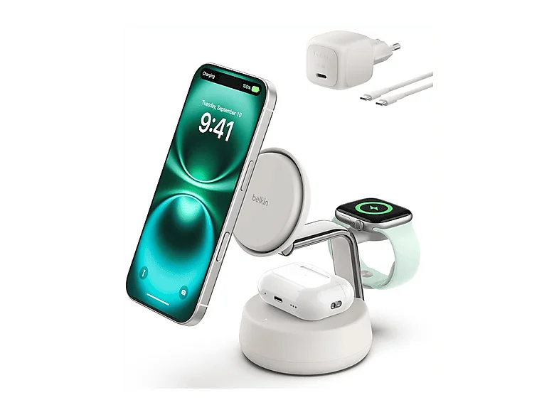 Caricatore Wireless Belkin Stand WL Qi2 25W 3in1