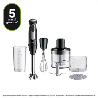 Braun MultiQuick 5 Pro - Minipimer con Tritatutto