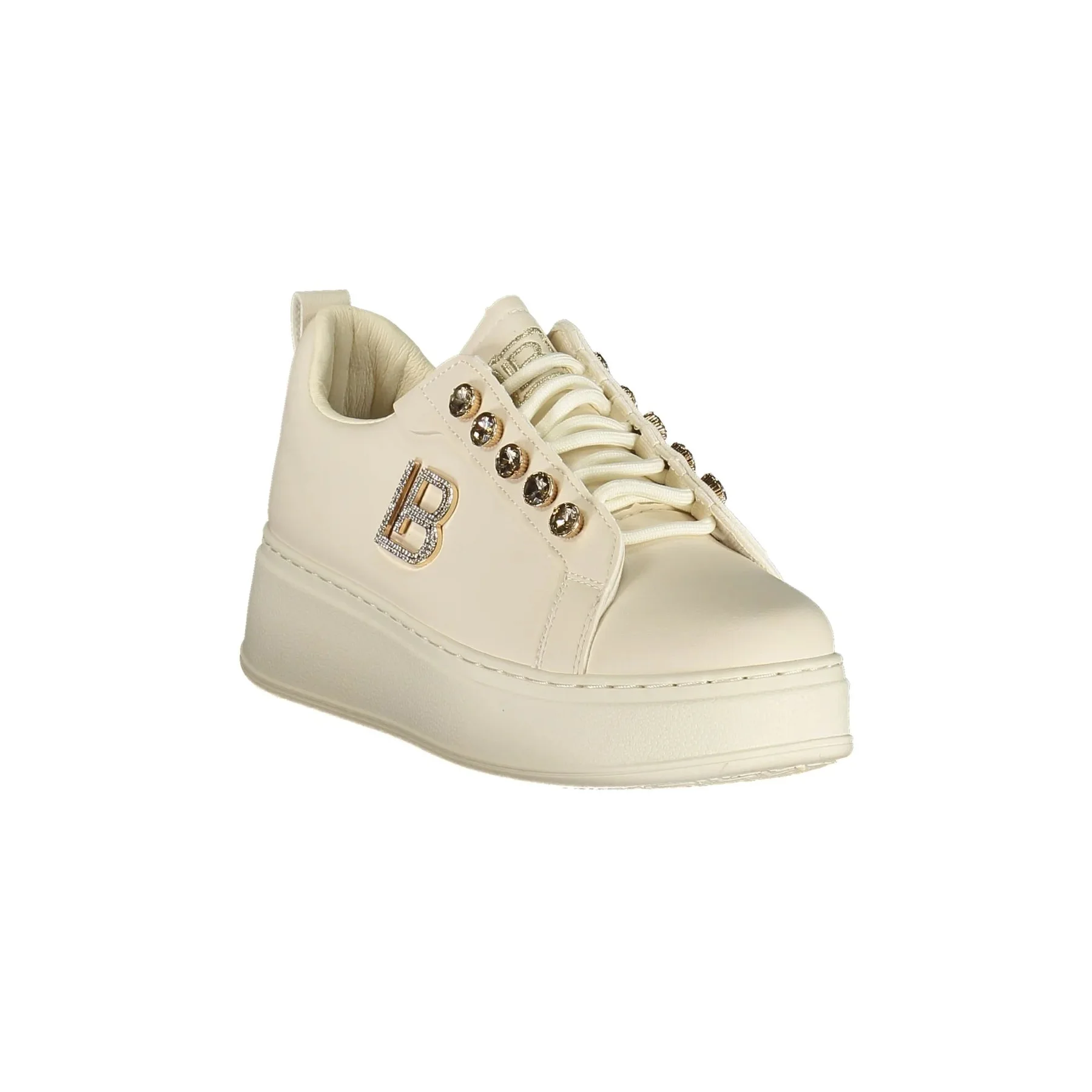 Laura Biagiotti Sneakers Donna Bianche Zip Laterale