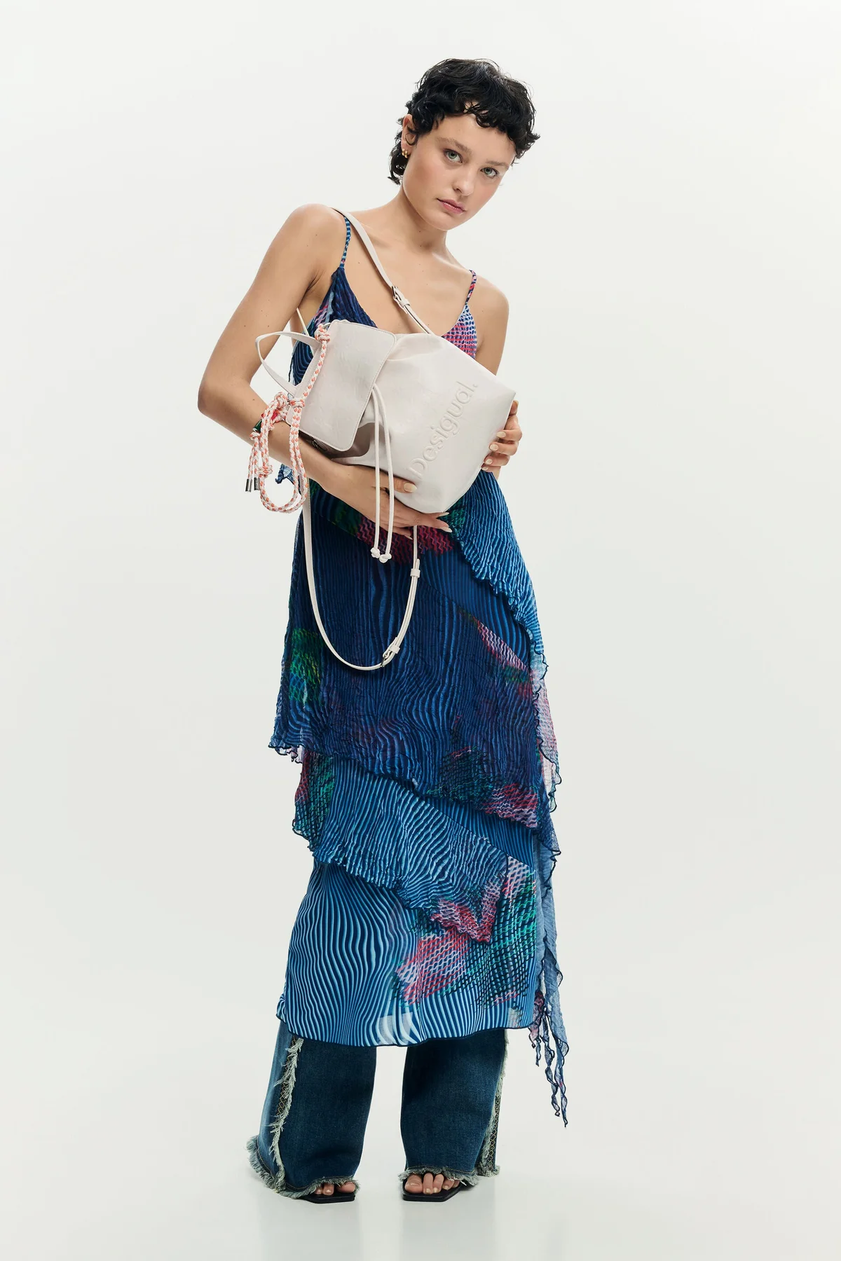 Zaino Donna Bianco Logo di Desigual