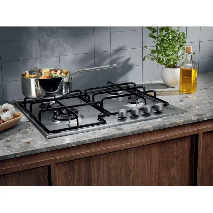 Electrolux Piano cottura a gas Serie 300 Slim Line 60cm EGS6424X - vista 3