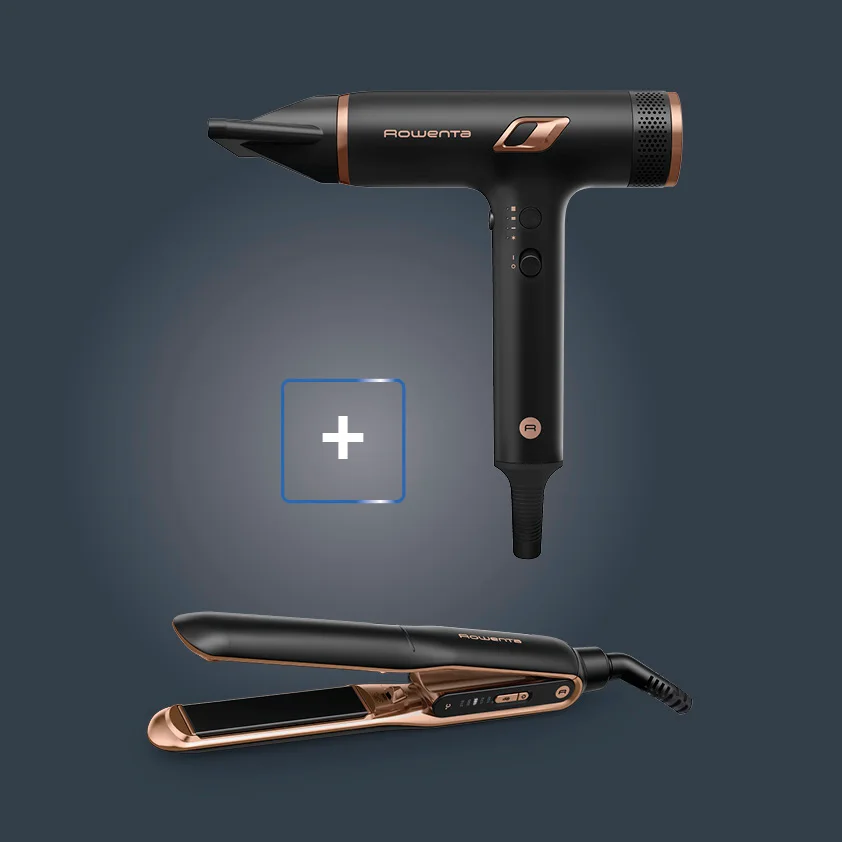 Rowenta Ultimate Experience Nano Asciugacapelli e Piastra Per Capelli