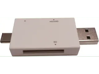 Card Reader Reporter con doppia porta USB e Type C