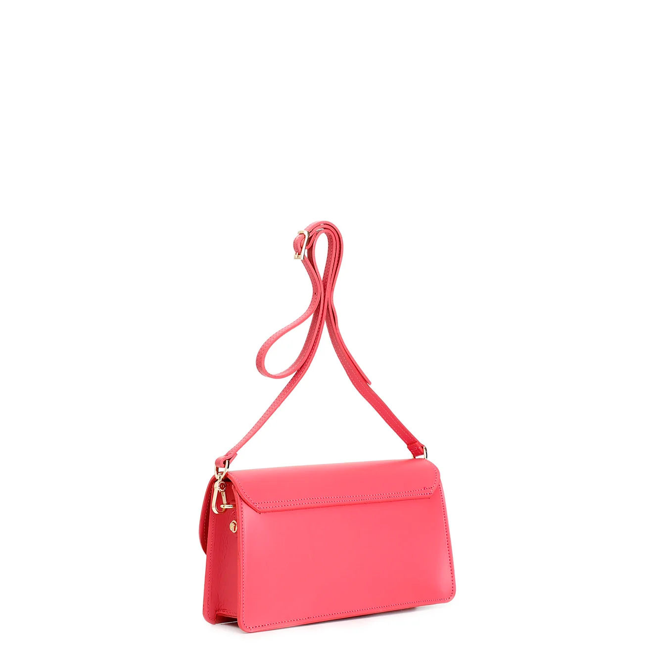 Borsa a spalla CafèNoir con pattina in pelle liscia - vista 2