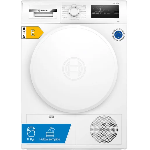 Bosch WTH83208II Serie 4 Asciugatrice a pompa di calore