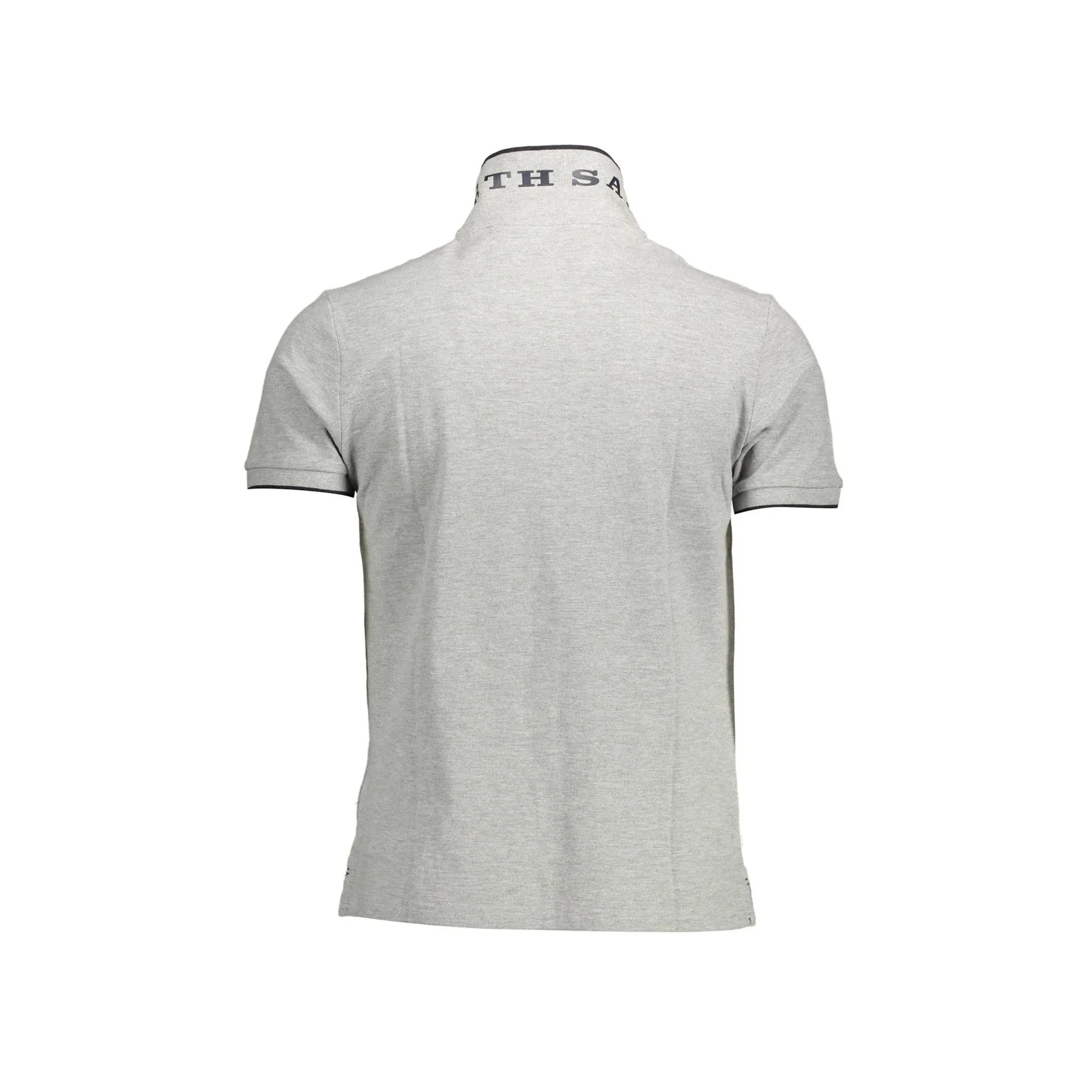 North Sails Polo Maniche Corte Uomo Grigia con Applicazione Logo - vista 2