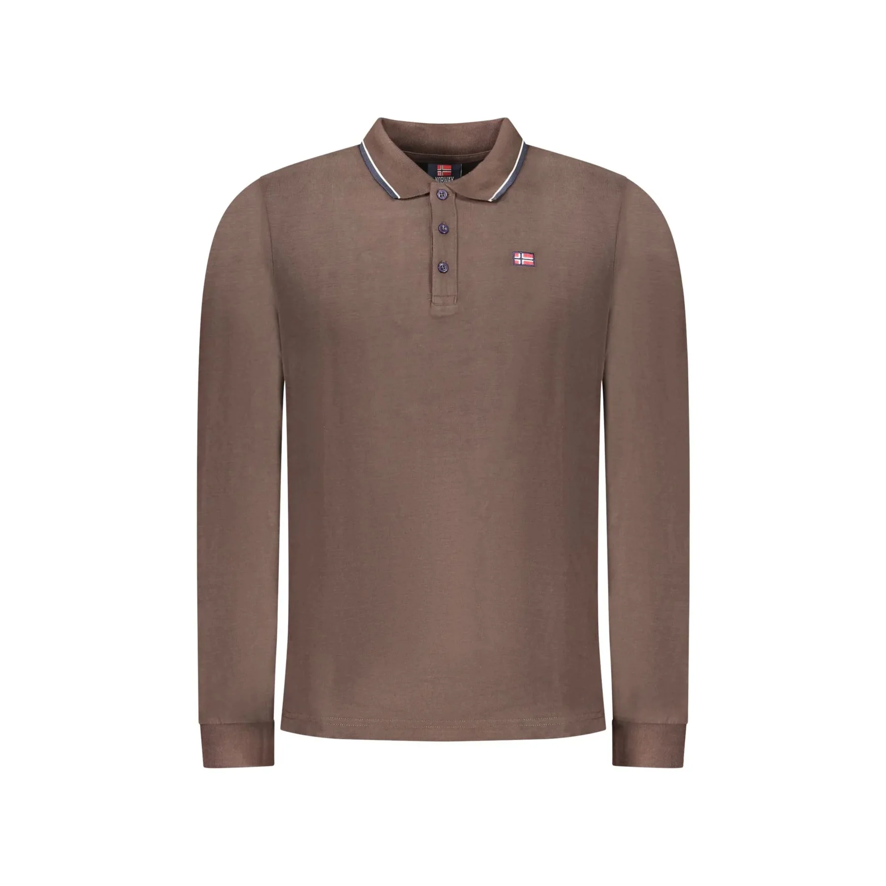 Polo Maniche Lunghe Uomo Ricamo Norway 1963 - vista 4