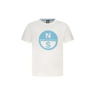 North Sails T-Shirt Maniche Corte Unisex Bianca con Stampa