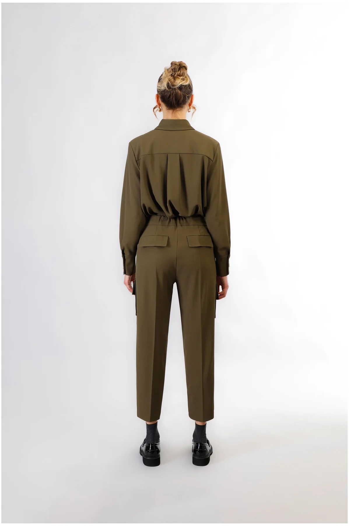 Pantaloni Cargo con Vita Elasticata - vista 2