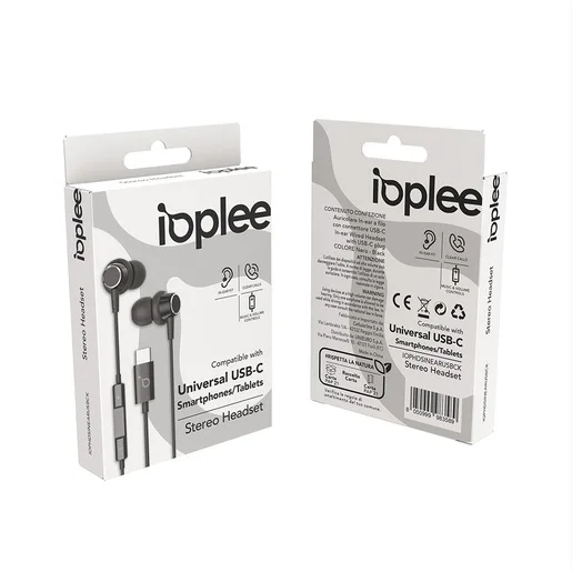 Ioplee Auricolare in-ear USB-C IOPHDSINEARUSBCW - vista 2