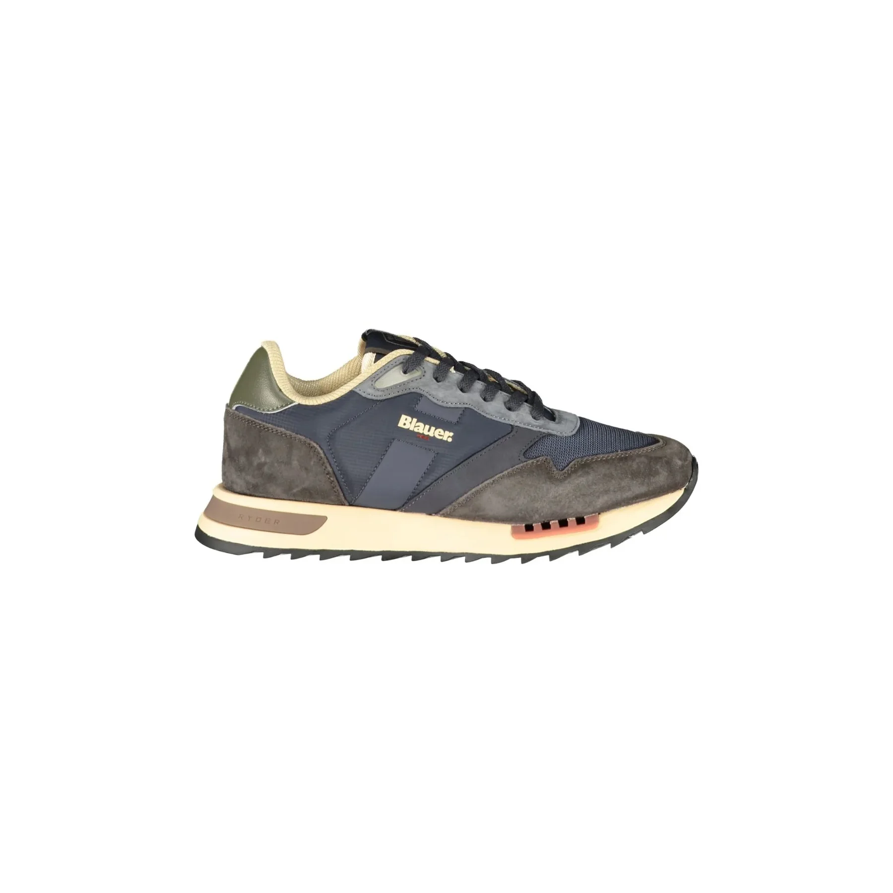 Blauer Sneakers Uomo Nere Stampa Logo