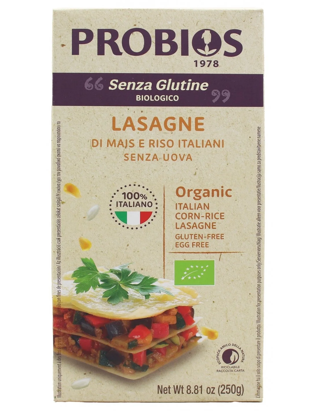 Lasagne di Mais e Riso
