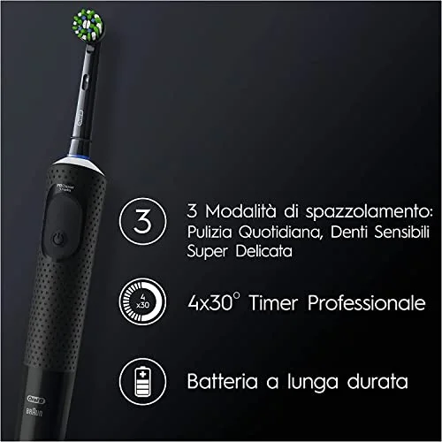 Oral-B Spazzolino Elettrico Ricaricabile Vitality Pro Nero - vista 2