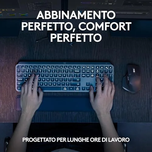 Logitech MX Keys S Combo - Tastiera e Mouse Wireless - vista 2