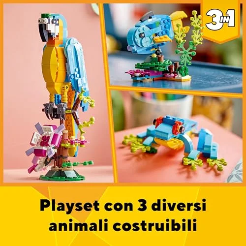 LEGO Creator Pappagallo Esotico 31136 - vista 4