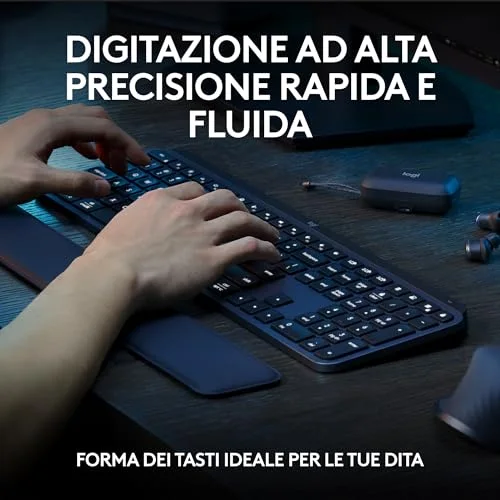 Logitech MX Keys S Combo - Tastiera e Mouse Wireless - vista 3