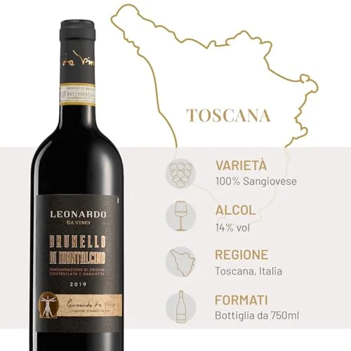 Leonardo da Vinci Brunello di Montalcino DOCG 2020 - vista 5
