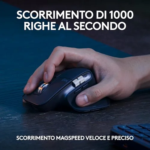 Logitech MX Keys S Combo - Tastiera e Mouse Wireless - vista 4