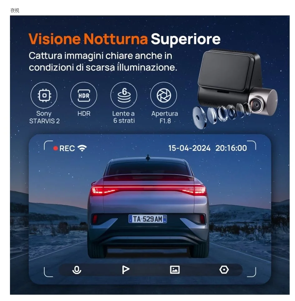 70mai Dash Cam A510 Full-HD - vista 5